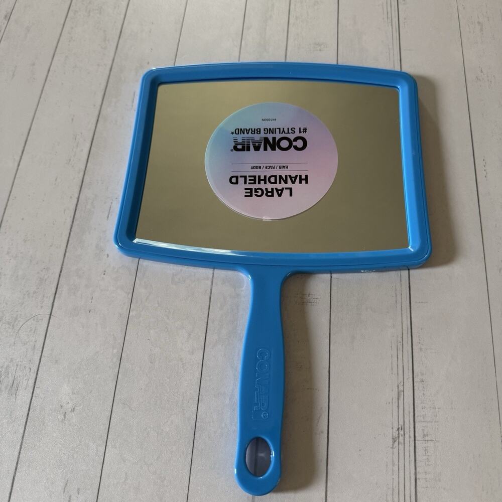 Conair Large Handheld Mirror Hair Face Body Standard Magnification